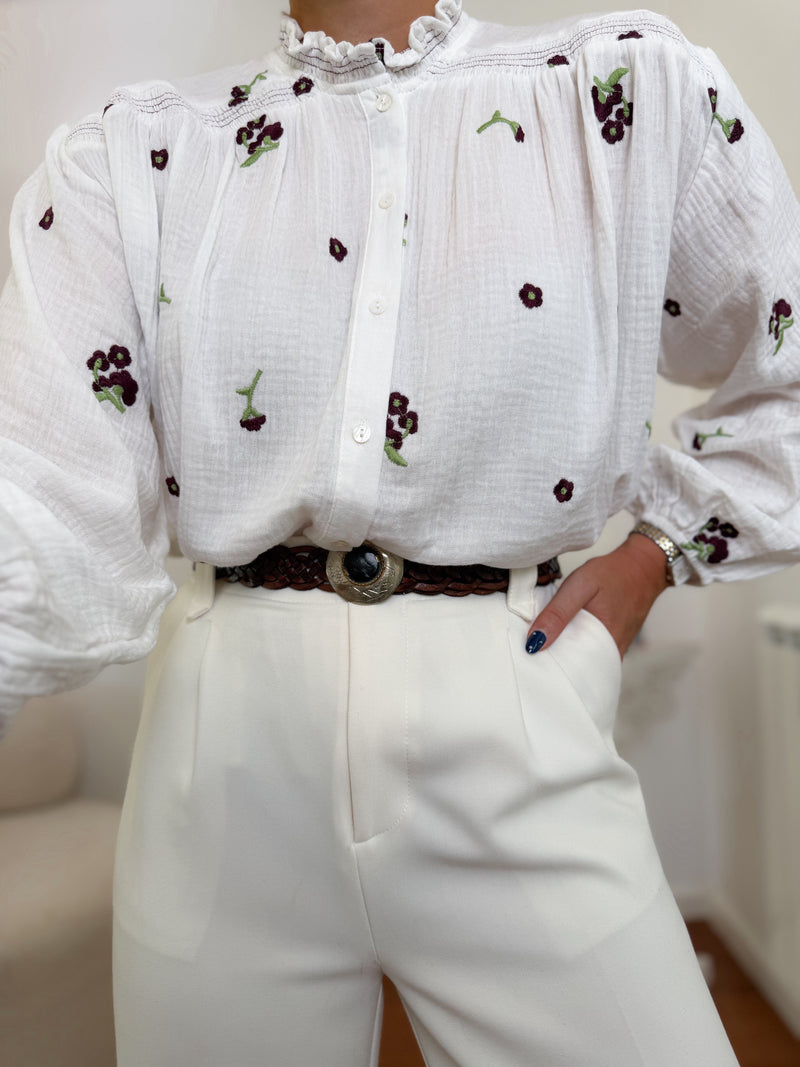 Camisa de algodão Bianca