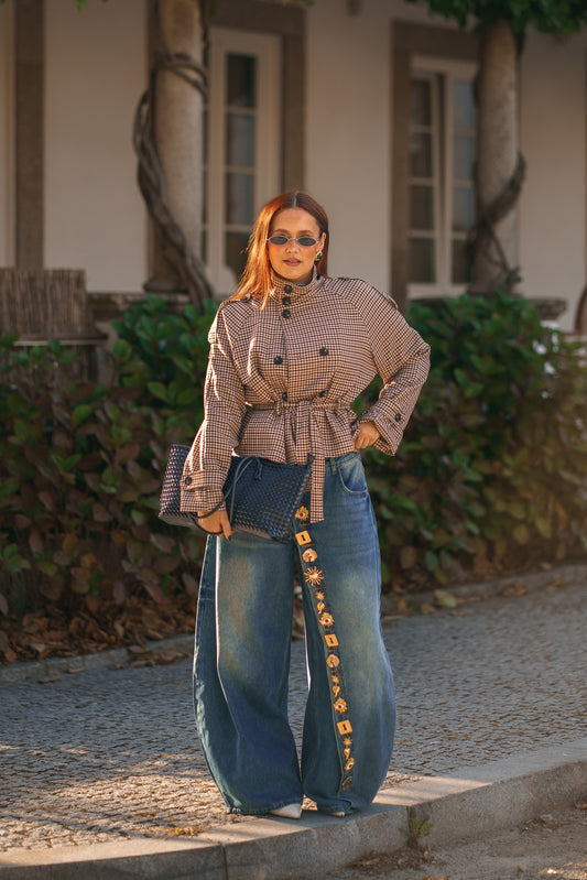 Mini gabardine Ginevra Vichy