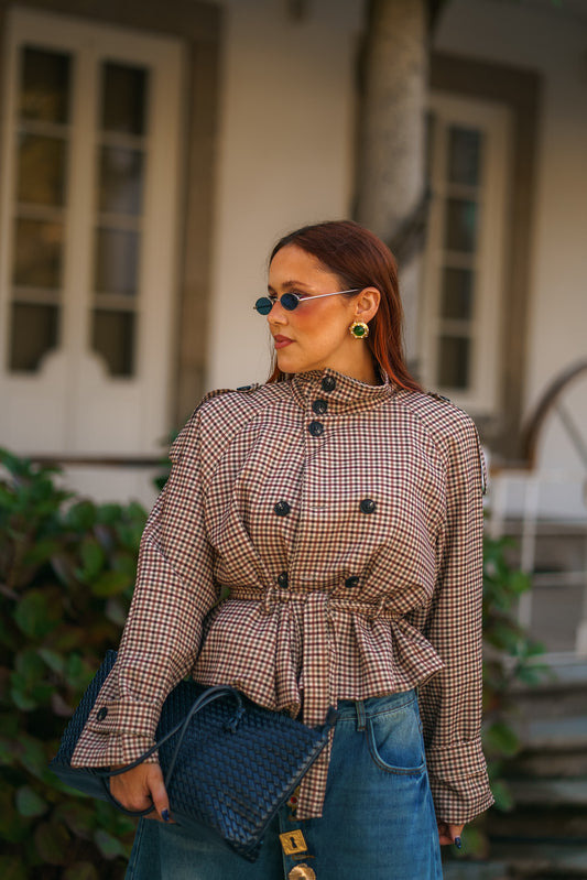 Mini gabardine Ginevra Vichy