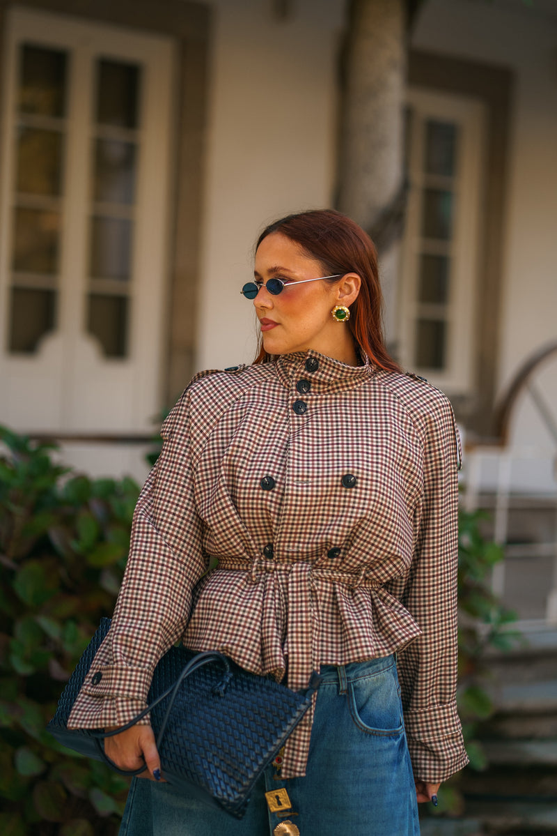 Mini gabardine Ginevra Vichy