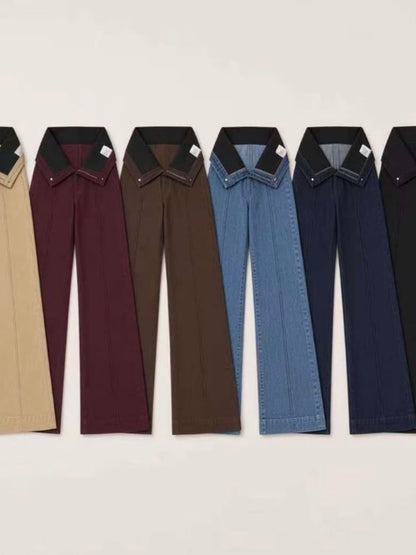 Jeans com cinta de compressão