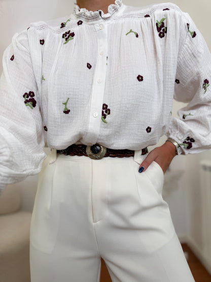 Camisa de algodão Bianca