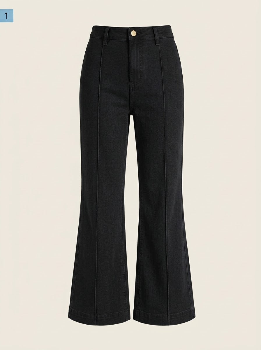 Jeans com cinta de compressão