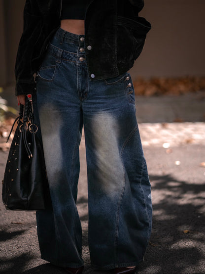 Jeans com lavagem vintage