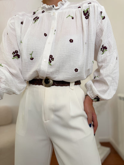 Camisa de algodão Bianca
