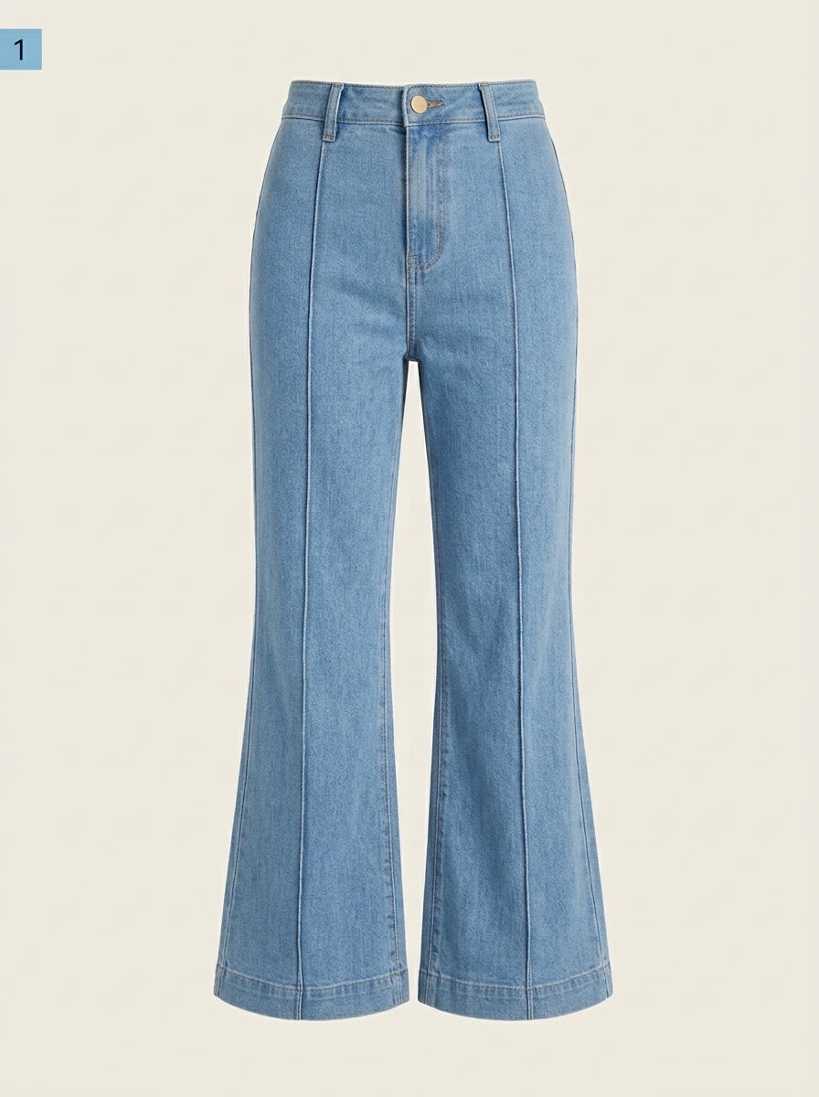 Jeans com cinta de compressão