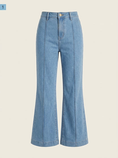 Jeans com cinta de compressão