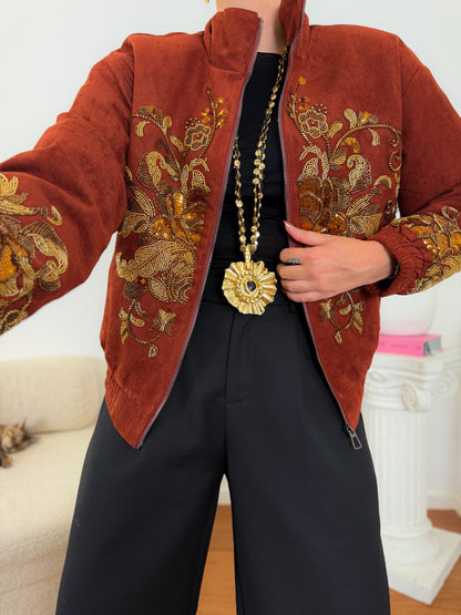 Bomber com Aplicações Douradas