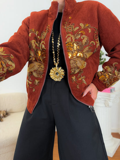 Bomber com Aplicações Douradas