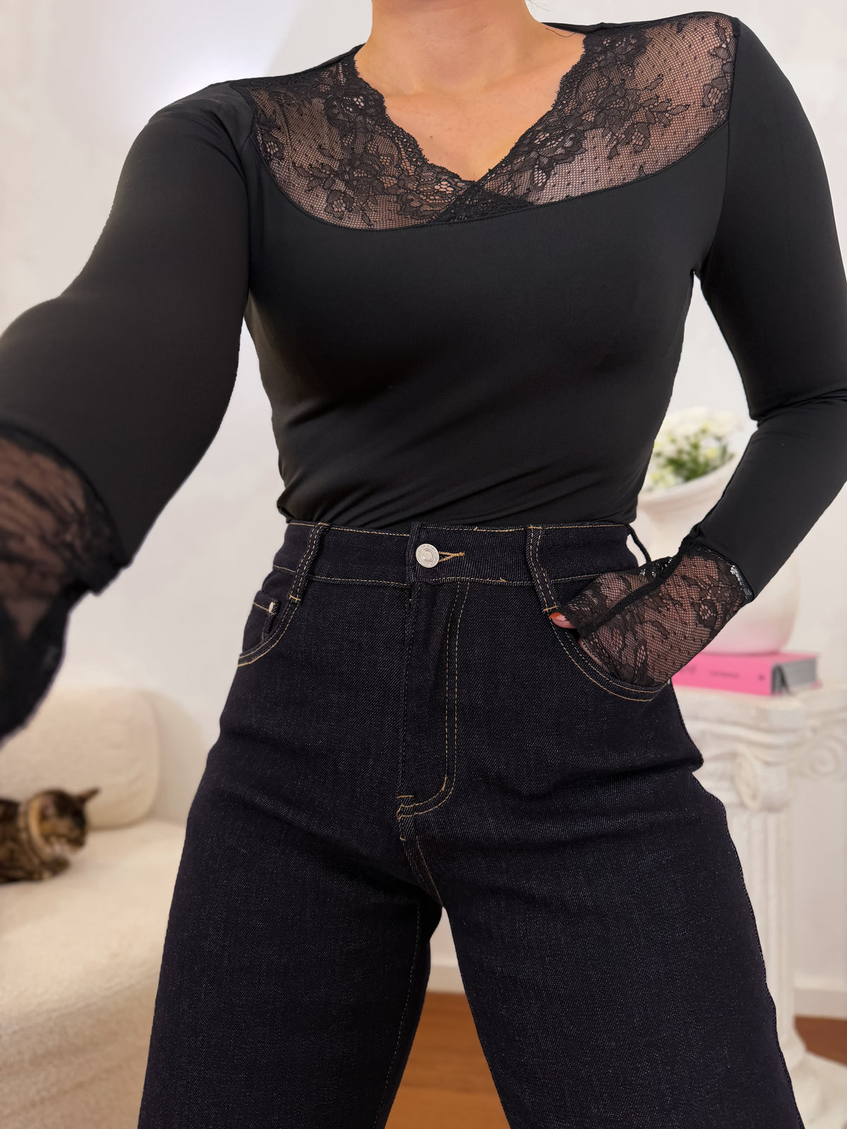 Camiseta térmica con encaje — Extra Warm